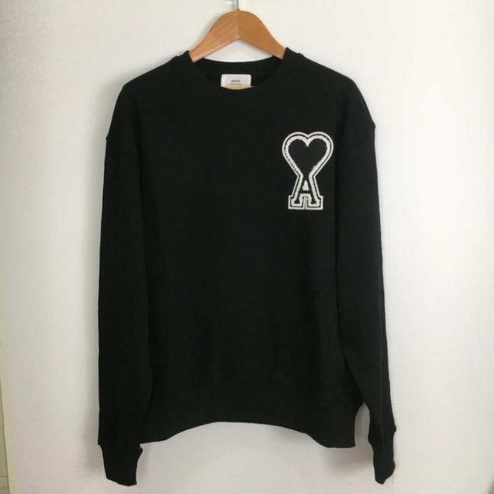 AMI green and black knit vest